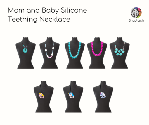 Silcone teether necklace
